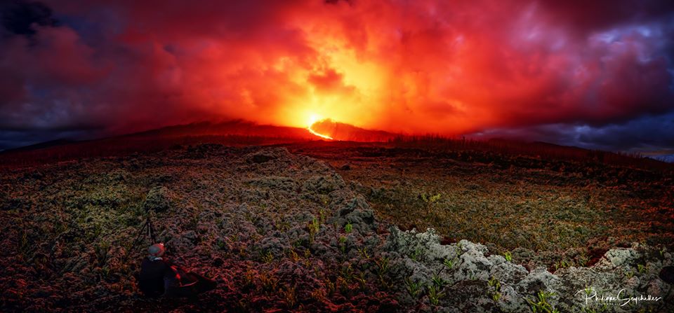 法国疫情封闭期间,留尼汪火山2020年4月喷发,游客零人